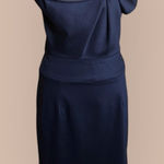 Black Halo Black Halo Black Sleeveless Cocktail Date Night Party Dress Midi Knee Length Photo 0