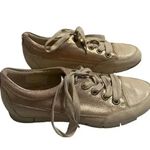 Paul Green  Sneakers Size 9 Rose Gold Metallic Leather Handmade Comfortable Photo 6