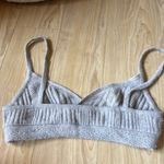 Cozy Gray Knit Bralette Photo 2