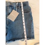 Everlane The Way High Denim Shorts Blue Raw Hem Size 28 Photo 9