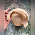 Vintage woven face veil floral bridal wedding headpiece hat Tan Photo 8