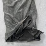 Lulus  Metallic Bodycon Mini Dress Small Black Silver Glitter Sparkle Party‎ NYE Photo 7