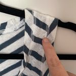 Garnet Hill  Navy Diagonal Stripe Tank Top Medium Photo 2