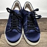 Paul Smith Sneakers Satin Lace Up Casual Rubber Shoes Round Toe Navy Blue 40 9 Photo 3