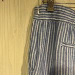 1. State State Blue and White Striped Wide Leg Pants Photo 5