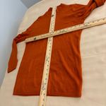 kim rogers  Women's Sweater Burnt Orange Cardigan Size Small Pullover Long Sleeve Photo 9