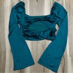 Revolve More To Come Cyntia Twist Front Top in Teal Women’s Small Green Photo 1