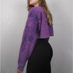 Vintage USA Olympics Purple Bleach Dye Sweatshirt Purple Size L Photo 7