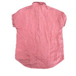 Rachel Zoe  Women's XS Pink/Dusty Rose 100% Linen Short Sleeve Button-Up‎ Shirt Photo 2