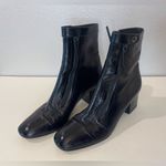 Tamara Mellon Patent Leather Black Ankle Boots Size 38.5 Photo 2