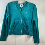 Juicy Couture  Turquoise Velour Hoodie Photo 1