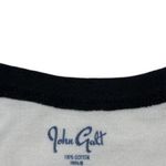 Brandy Melville  - Raglan Sleeve Cropped Top in White & Black Photo 2