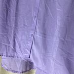 Ashley Stewart NWT size 20 Lavender Button-Up Blouse Photo 2