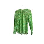 Hale Bob NWT  Womens Green Clover Top Size M Photo 3