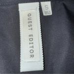 GUEST EDITOR Jet Black Corset Style Long Sleeve Blouse EUC Size Small Photo 5