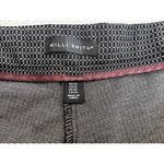 Willi Smith Black Print Women's Pants 12 Cotton Blend Zip Waist Straight Leg Photo 3