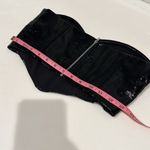 Tiger Mist  faux patent leather bustiere corset, black, size XS, NWOT Photo 12