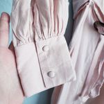 Topshop Cutwork Long Sleeve Midi Dress Photo 4