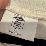 Ford Licensed Bronco Girl Cream Crop Sweatshirt Pink Size L Photo 1