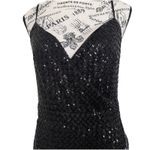 Nanette Lepore Women's Black Sequin Sleeveless Stretch Dress Sz6 Elegant Photo 1