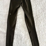 Lululemon  Thermal Tight 28" Dark Olive Wool-Blend Seamless Knit Leggings 2 Photo 0