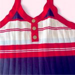 Red Sleeveless Halter Midi Dress Casual Size 2X Photo 2