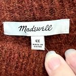 Madewell Womens 4X Sweater Burgundy Red Crew Neck Knit Long Sleeve Pullover Photo 1