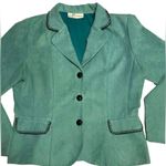 Vintage Dress Barn Aqua Jacket Size 8 Blue Photo 1