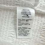 Madewell  Poplin Smocked Tank Top Square Neck Stretch White Cropped Medium NWT Photo 10