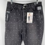 Simple Society  distressed super high rise button fly raw hem jeans NEW NWT 9 29 Photo 6