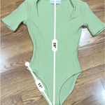 Mara Hoffman pistachio green Marlowe Body suit size xxs Photo 5