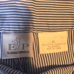 EP Pro Golf Shorts Striped Blue White Button Accent Size 10 Photo 1