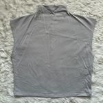 Madewell Top Funnelneck Cropped Muscle Tee Modal Blend Light Gray XXL Photo 2