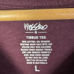 Mossimo Burgundy Red Crewneck Tissue Long Sleeve T Photo 3