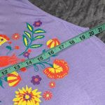 BiBi large womens lavender tank bright multicolor floral print soft and stretchy Purple Photo 1