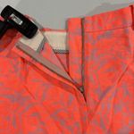 J.Crew Neon Orange Floral Print Mini Shorts Size 4 Style A6066 High Rise Photo 2