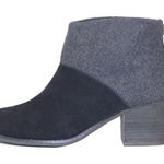 Toms Tom’s Leila felted wool leather two tone 8.5 ankle booties Photo 0