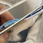 Jovani NWT  White Royal Blue Floral Two Piece 2 Event Prom Dress 4 Full Length Photo 9