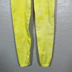 Free People Movement Women XS/ S Yellow White Tie Dye Good Karma Legging Workout Photo 1
