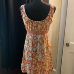 Orange 60s Mod Style Summer Dress Size M Photo 1