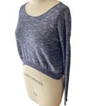 M. RENA Blue Pullover Thin Hi Low Long Sleeve Sweater ~ Women's Top Size MEDIUM Photo 2