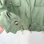 Urban Outfitters  Women Utility Jacket Green Zip Front Drawstring Waist Size S/P Photo 3