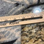 Lucky Brand  Womens Medium Blue Cream Southwestern Knit Pullover Sweater Photo 4