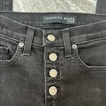 Veronica Beard  Debbie High Rise Ankle Crop Skinny Jeans Fly Button Raven Blk 26 Photo 4