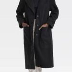 A New Day  Women's Black Trench Coat Photo 0