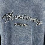 Vintage Y2K Acid Wash Dark Blue Monterey California Oversized Graphic Pullover Size XL Photo 4