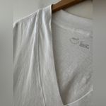 Aerie White Oversized V-Neck Short Sleeve Top Photo 2