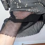 Lanvin 2004 Gray Wool Silver Studded Beaded Long Sleeve Dress 38 Size 6 Photo 9