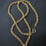 VINTAGE CLOISENNÉ HEART PENDANT BIG!!! ON GOLD TONE CHAIN. Excellent condition Black Photo 7