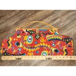 Sun N Sand Vintage Large Doctors Cotton Rhino Handbag Tribal Buckle Bag Photo 4